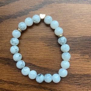 Marbled heart bracelet